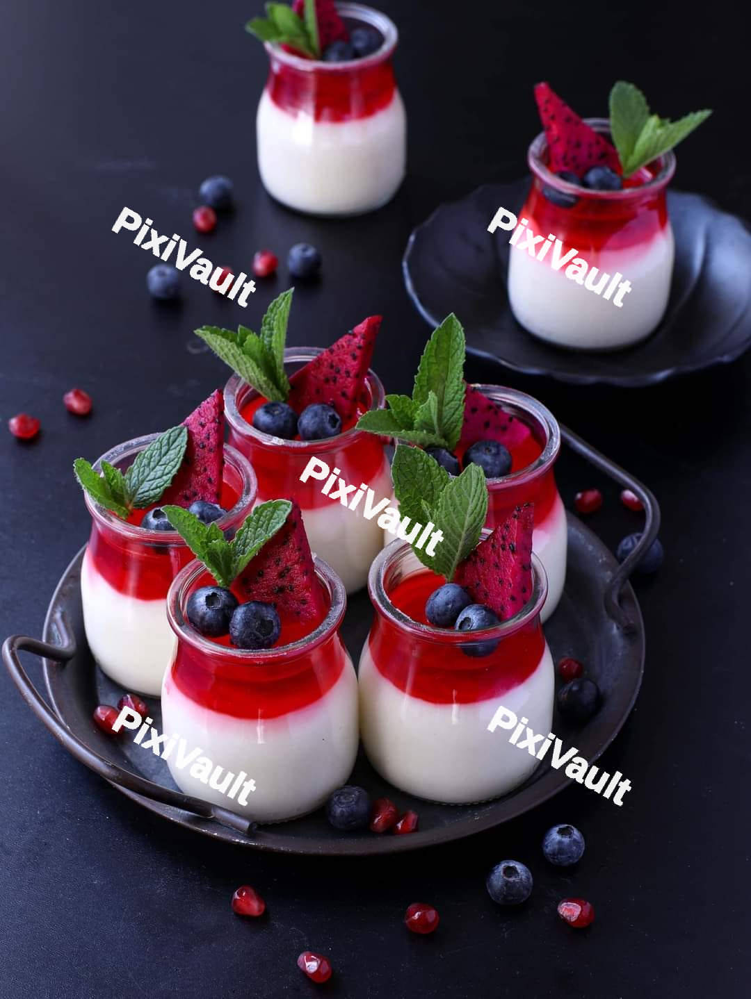 Tasty fruit desert